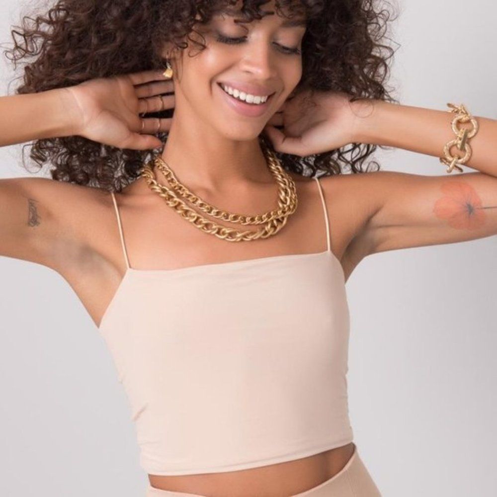 BSL Rope Strap Bustier - BEIGE